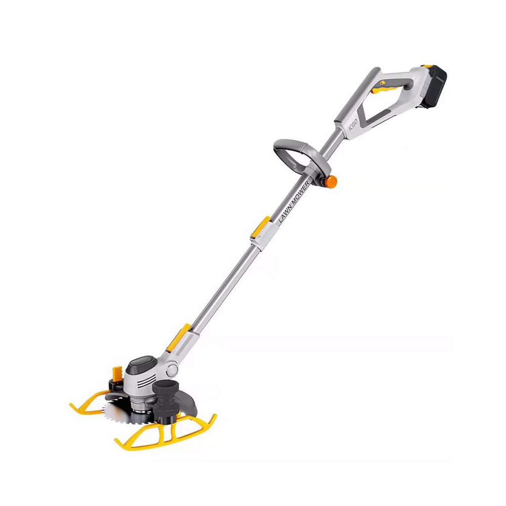 Brushless Cordless Grass Trimmer 21V - 21Vコードレス電動芝刈り機、格納式家庭用草刈り機、ハンドヘルド充電式剪定ツール、LCDディスプレイ付き、庭用