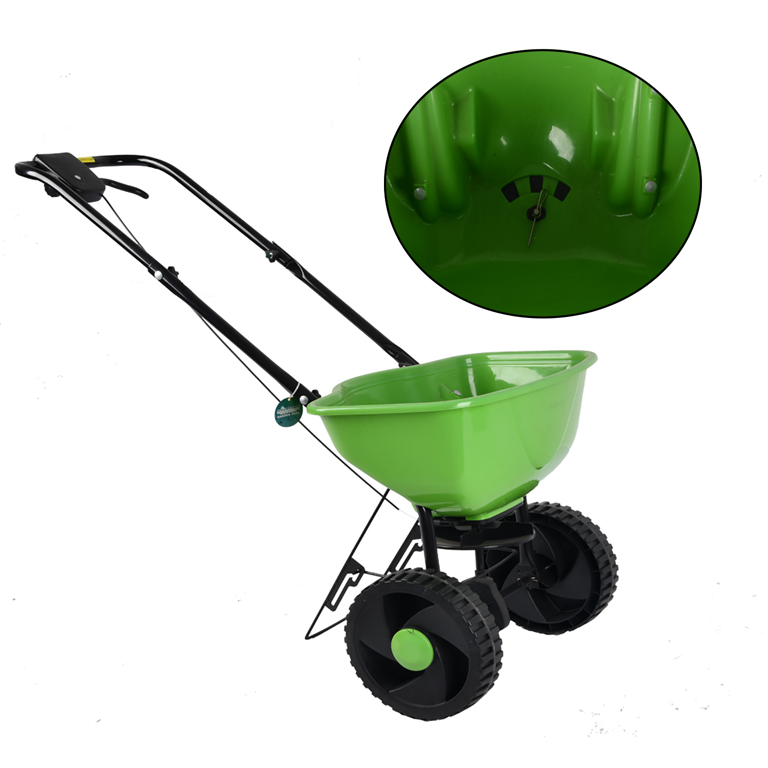 Fertilizer Spreader Walk Behind Broadcast - Vertak 家庭用・小売用芝生堆肥散布機 15L 歩行式ガーデン散布機（肥料散布機）