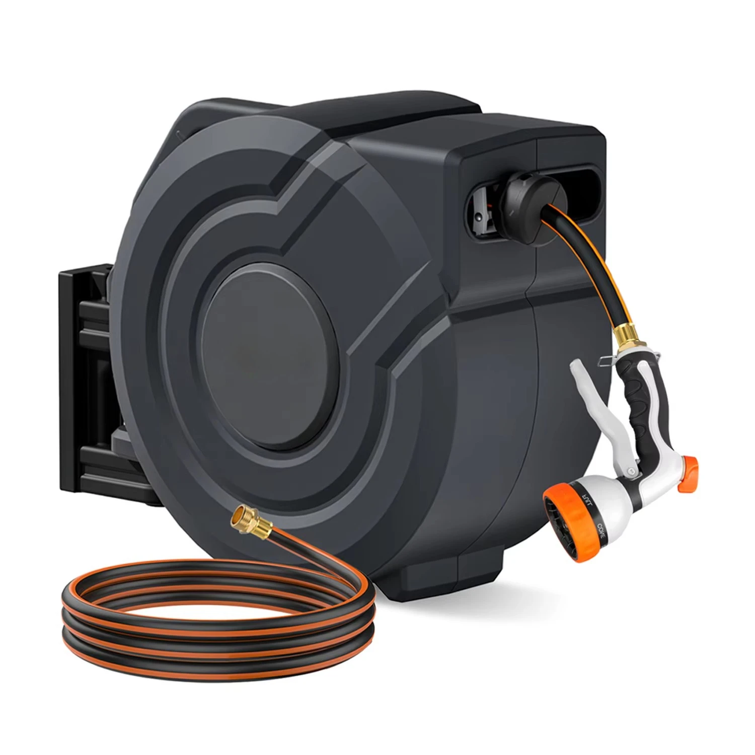 Garden Hose Reel Automatic Retractable 30M - 30m自動巻き込み式ガーデンホースリール、金属製リール、ガーデンホース、工業用ウォーターホースリール