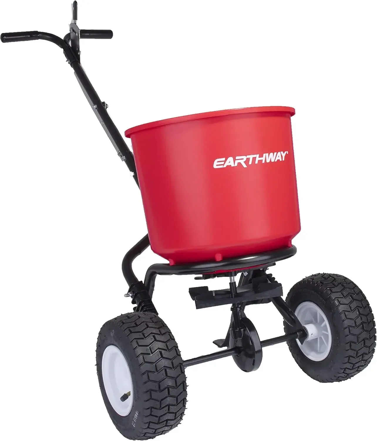 Fertilizer Spreader Walk Behind Broadcast - ウォークビハインド放送用肥料スプレッダー 2600A-Plus 40 LB 18 KG、ガーデンシーダー、9