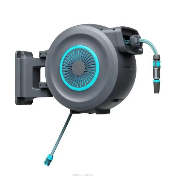 Garden Hose Reel Automatic Retractable 30M - 中国製自動巻き取り式ホースリール（20m/30m）、ABSボディ、OEMカスタマイズ可能、散水・清掃・ガーデニング用（壁掛け式）
