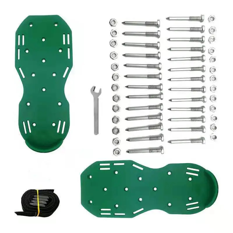 Lawn Aerator Shoes Spikes Heavy Duty - 芝生エアレーターシューズ 超強力 破損しないソール 強力な爪付きエアレーターシューズ エアレータースパイク エポキシ樹脂用ガーデン芝生シューズ