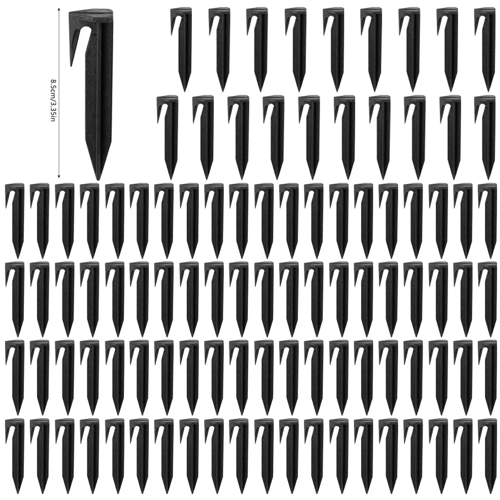 Boundary Wire Cable Peg Nails Lawn - 50個入り芝刈り機境界ペグ、ロボット芝刈り機用境界ケーブル固定用、芝生用釘、ガーデンツールアクセサリー