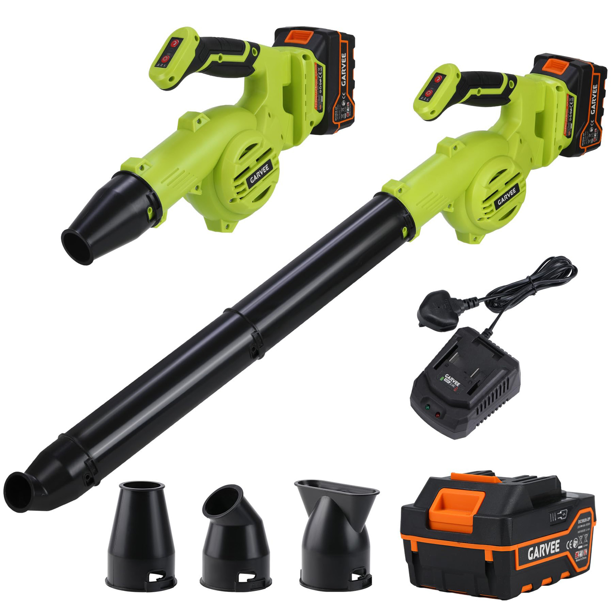 Cordless Leaf Blower Brushless 20V - 20Vコードレスリーフブロワー、4.0Ahバッテリーと充電器付き、ブラシレスモーター、時速158マイル、風量152.6立方フィート/分、6段階速度調整、手持ち式庭・芝生・パティオ用ブロワー