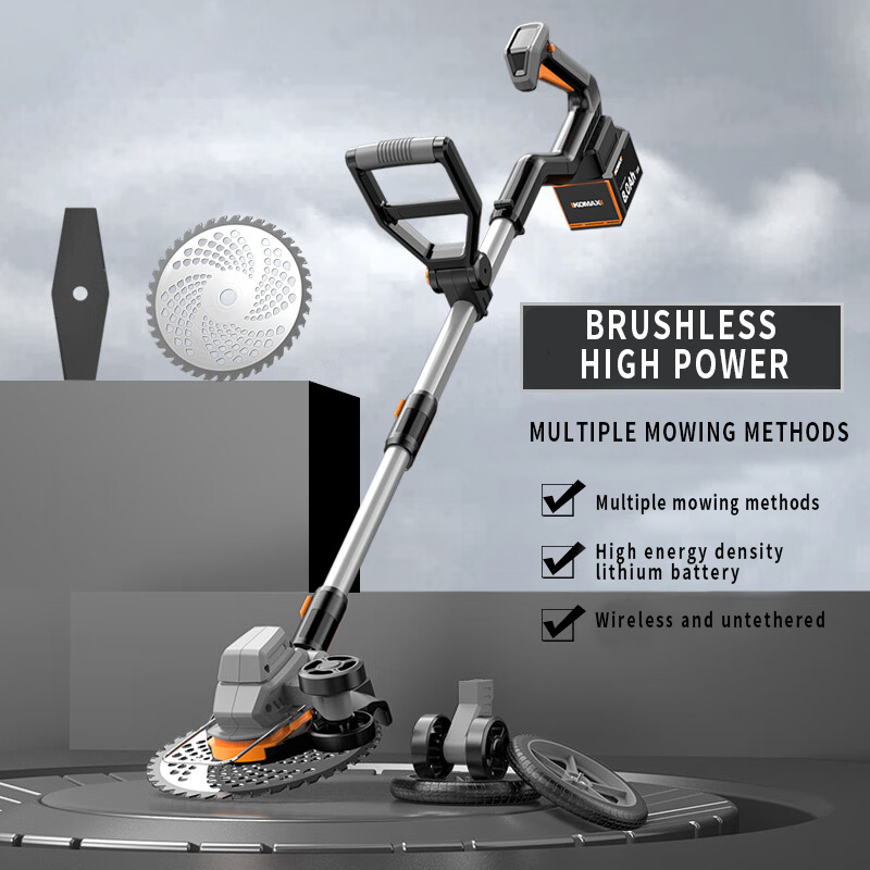 ポータブル家庭用電動芝刈り機 21V コードレス草刈り機 リ - Brushless Cordless Grass Trimmer 21V のレビューと価格