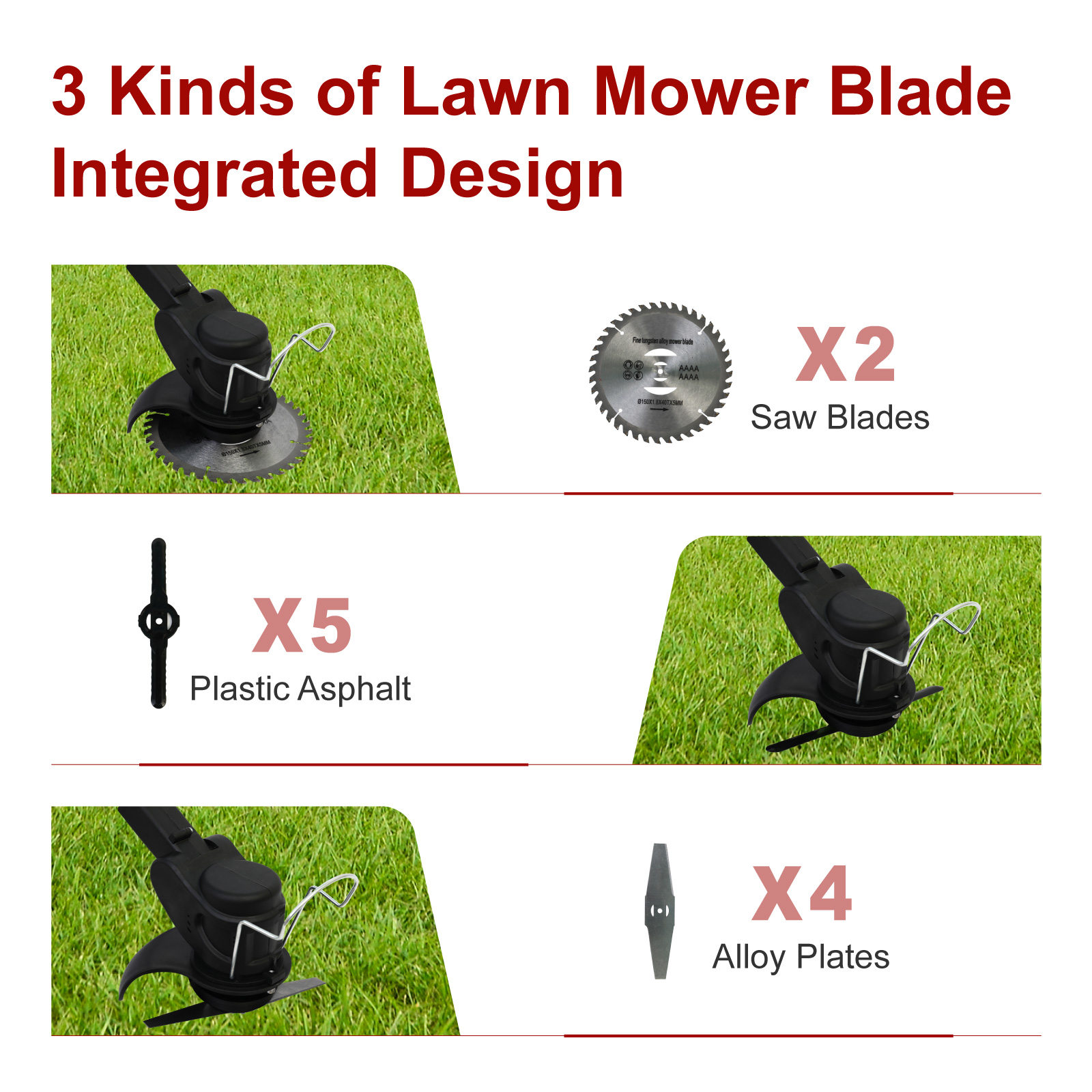 電動芝刈り機コードレス草刈り機 21V ブラシレス 1800 - Brushless Cordless Grass Trimmer 21V のレビューと価格