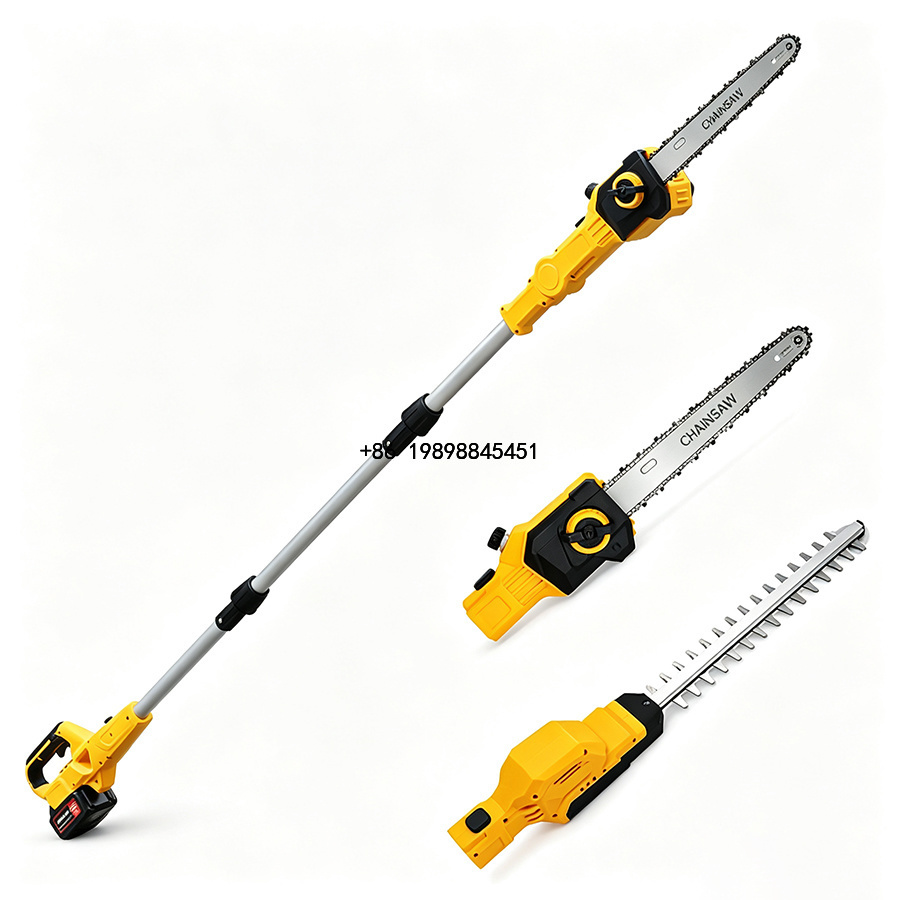 2-in-1コードレスポールチェーンソー兼生垣剪定機、21V - Cordless Hedge Trimmer Pole 2 In 1 のレビューと価格