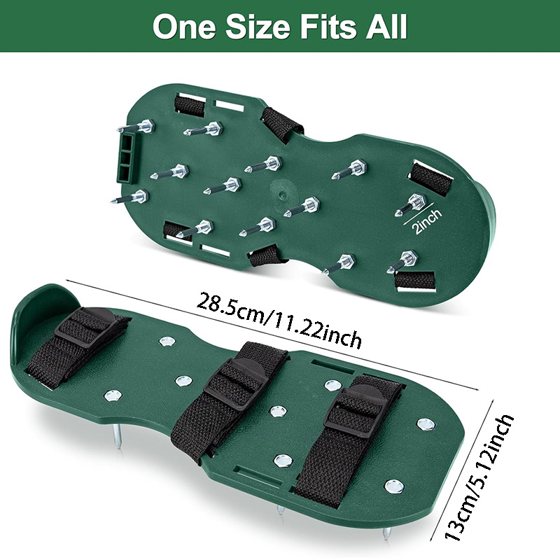 1ペアの芝生エアレーターシューズ、芝生用ヘビーデューティスパ - Lawn Aerator Shoes Spikes Heavy Duty のレビューと価格