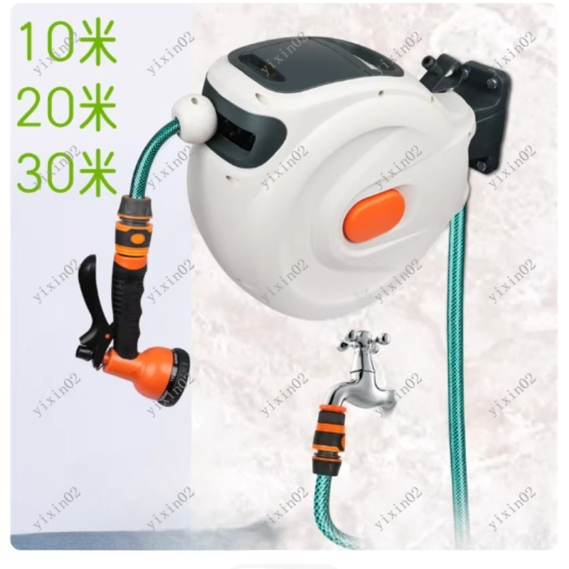 自動巻き取り式ガーデンホースリール（高圧洗浄機、洗車用）-  - Garden Hose Reel Automatic Retractable 30M のレビューと価格