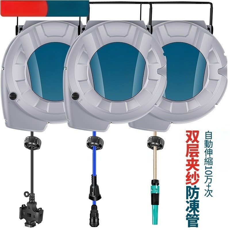 30メートル自動巻き取り式ガーデンホースリール、11x15m - Garden Hose Reel Automatic Retractable 30M のレビューと価格