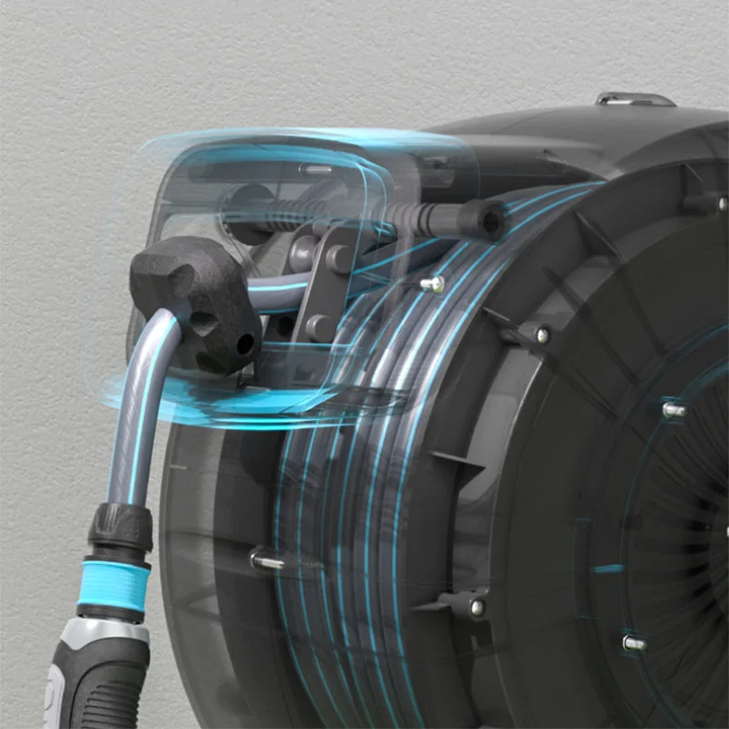 自動巻き取り式ウォーターホーススタンド、ガーデンスプリンクラ - Garden Hose Reel Automatic Retractable 30M のレビューと価格