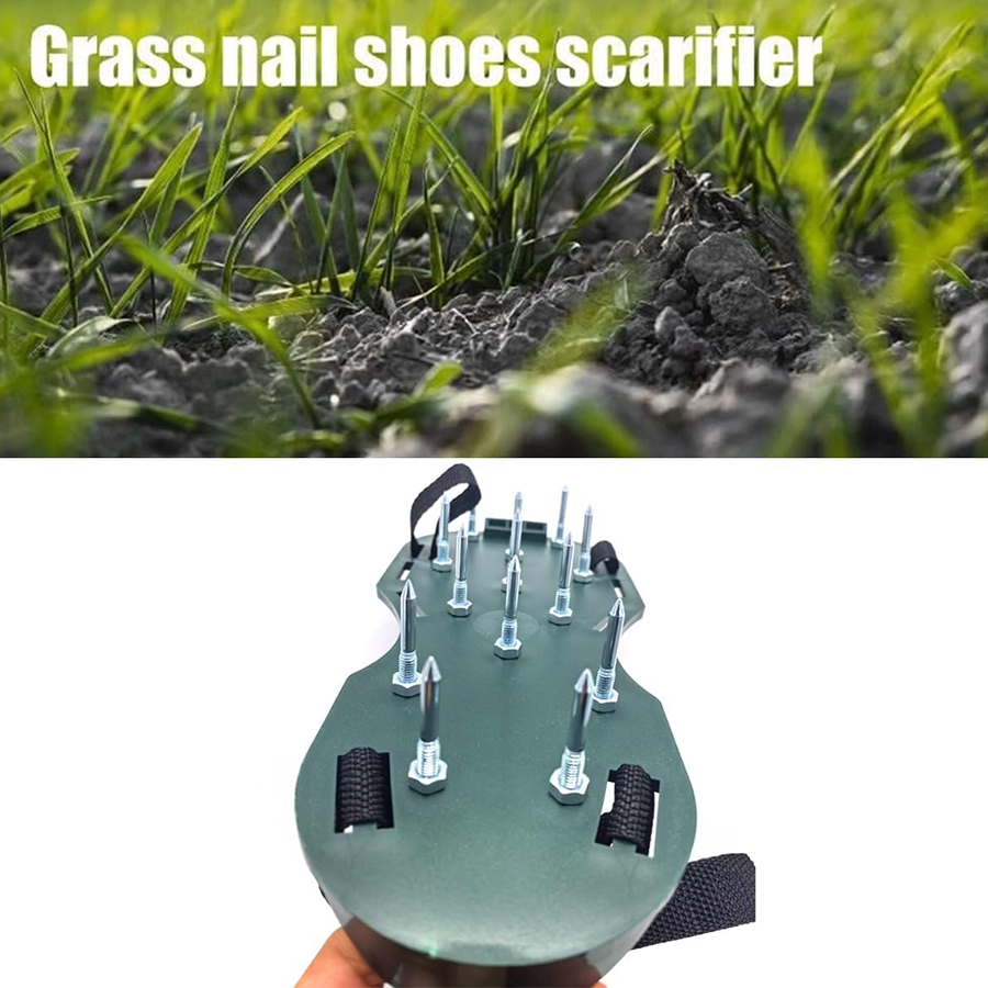 ガーデニング用土壌ほぐし靴、芝生用ネイルエアレーター、効果的 - Lawn Aerator Shoes Spikes Heavy Duty のレビューと価格