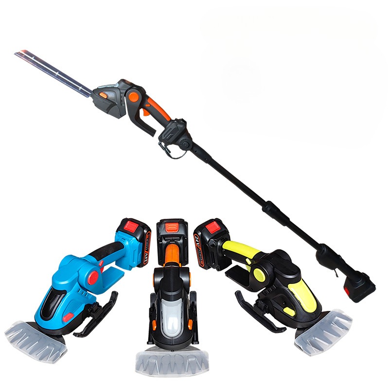 ロングポール2in1ハンドヘルドヘッジトリマー芝刈り機コード - Cordless Hedge Trimmer Pole 2 In 1 のレビューと価格