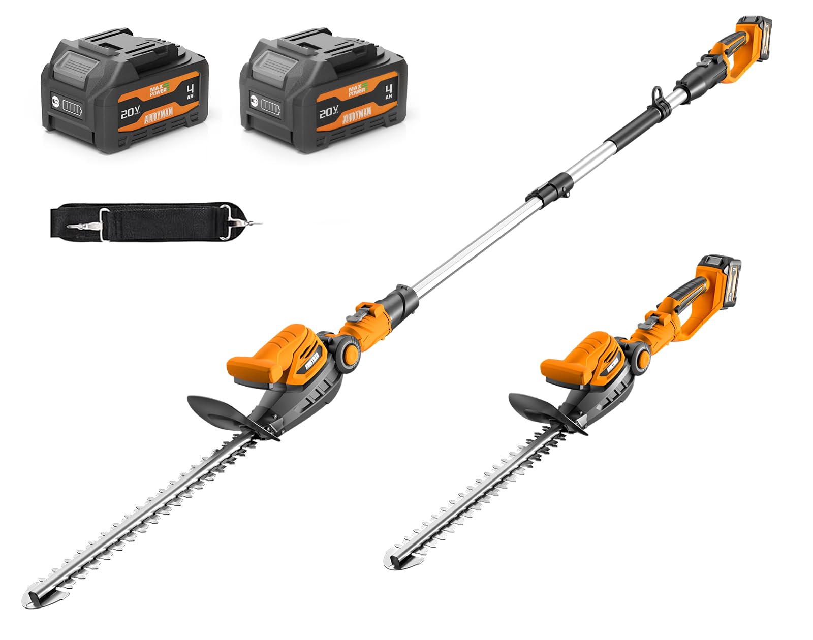 20V 2-in-1 コードレス式ポール型・手持ち式生垣剪定 - Cordless Hedge Trimmer Pole 2 In 1 のレビューと価格