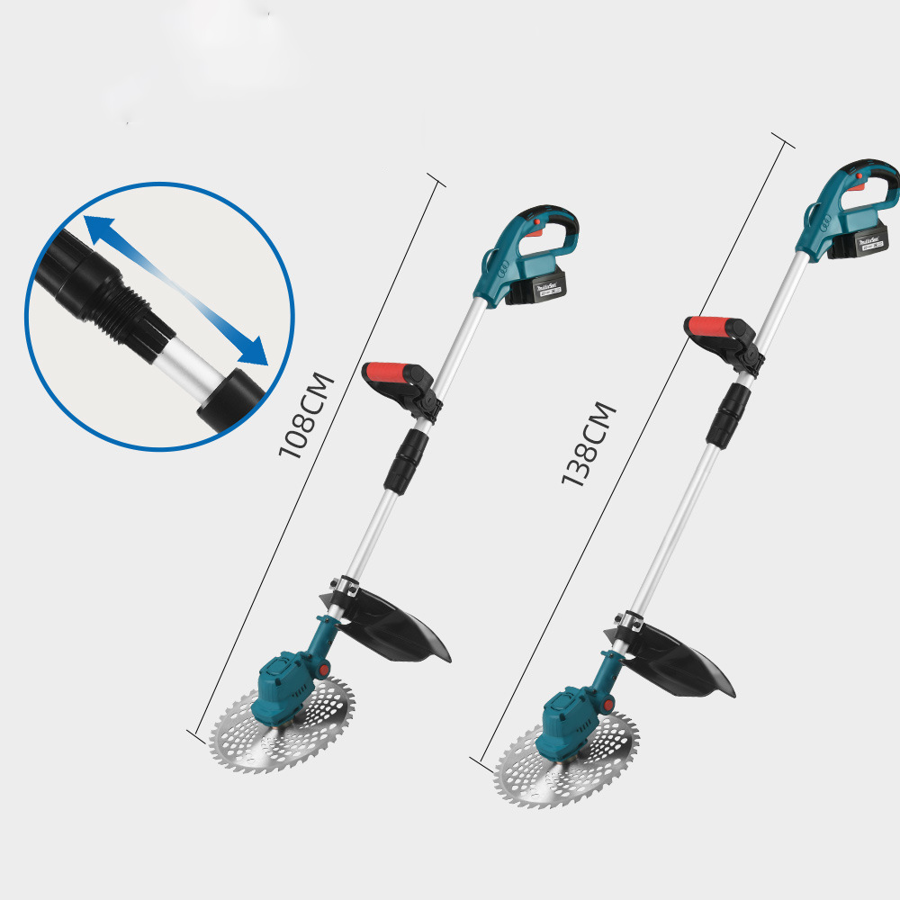 カスタムDD3425伸縮式21V 10インチ電動芝刈り機、庭 - Brushless Cordless Grass Trimmer 21V のレビューと価格