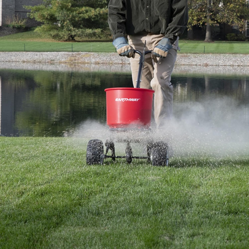 2150型 商業用50ポンド散布肥料散布機。 調整可能な播種 - Fertilizer Spreader Walk Behind Broadcast のレビューと価格