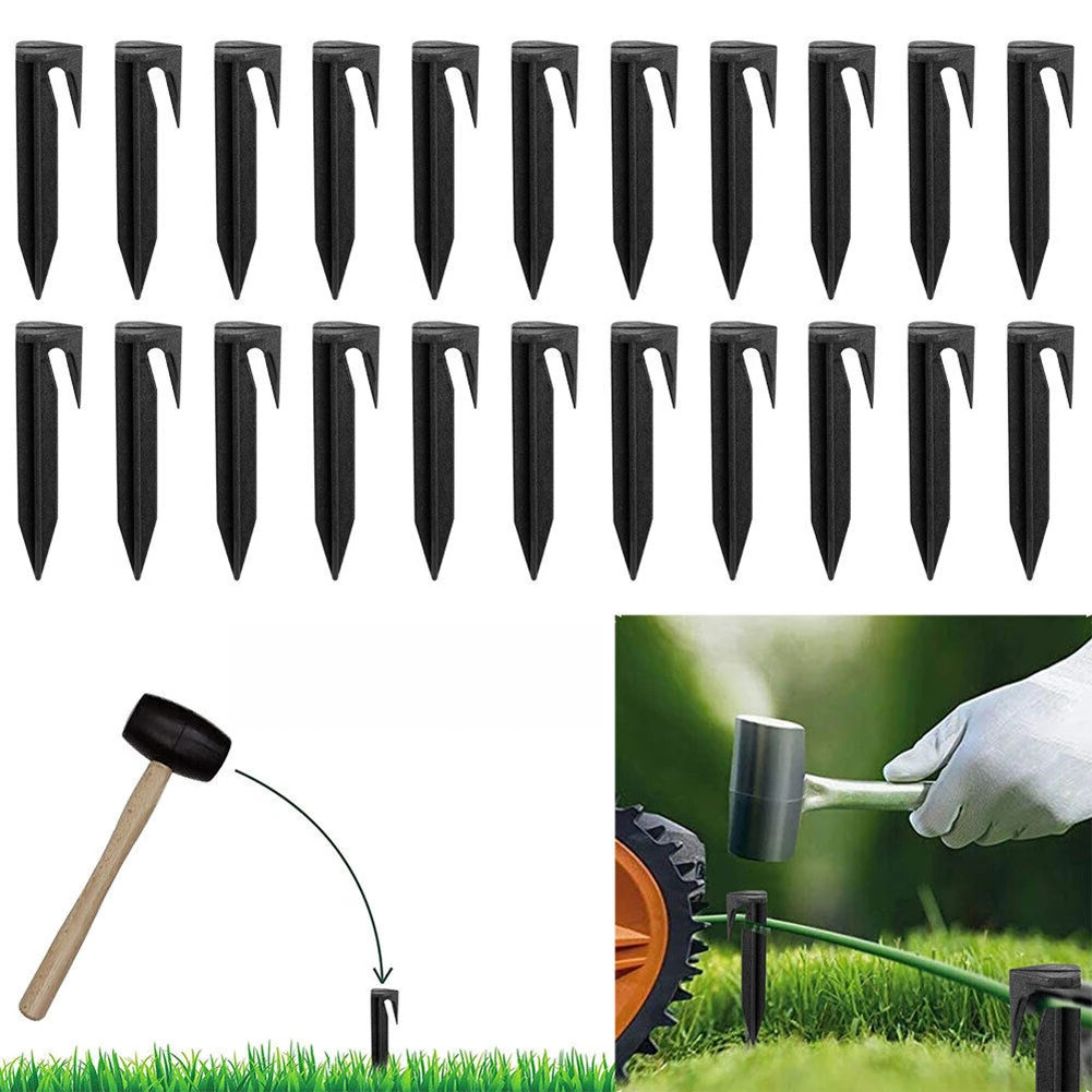 100個の地面用スパイク固定ピン、境界線設置用、境界釘、芝生 - Robotic Lawn Mower Boundary Wire のレビューと価格