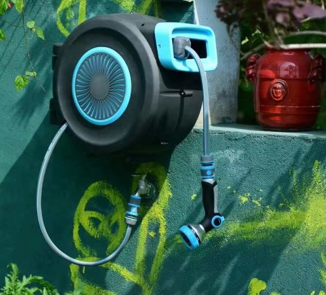 中国製自動巻き取り式ホースリール（20m/30m）、ABSボ - Garden Hose Reel Automatic Retractable 30M のレビューと価格