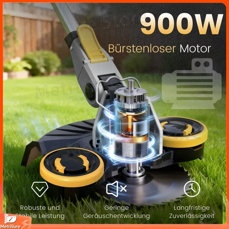 21V 900W ブラシレスコードレス草刈り機 2x4.0A - Brushless Cordless Grass Trimmer 21V のレビューと価格