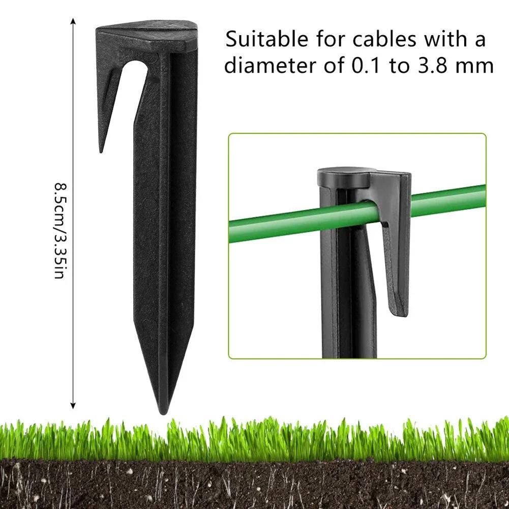 50個入り芝刈り機境界ペグ、ロボット芝刈り機用境界ケーブル固 - Boundary Wire Cable Peg Nails Lawn のレビューと価格