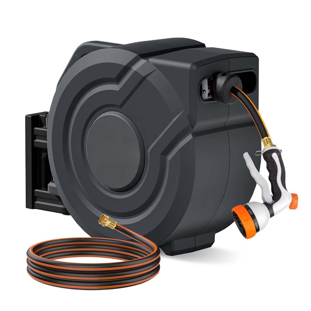 NEOTEC 1/2 30M 工業用格納式エアホースリール  - Garden Hose Reel Automatic Retractable 30M のレビューと価格