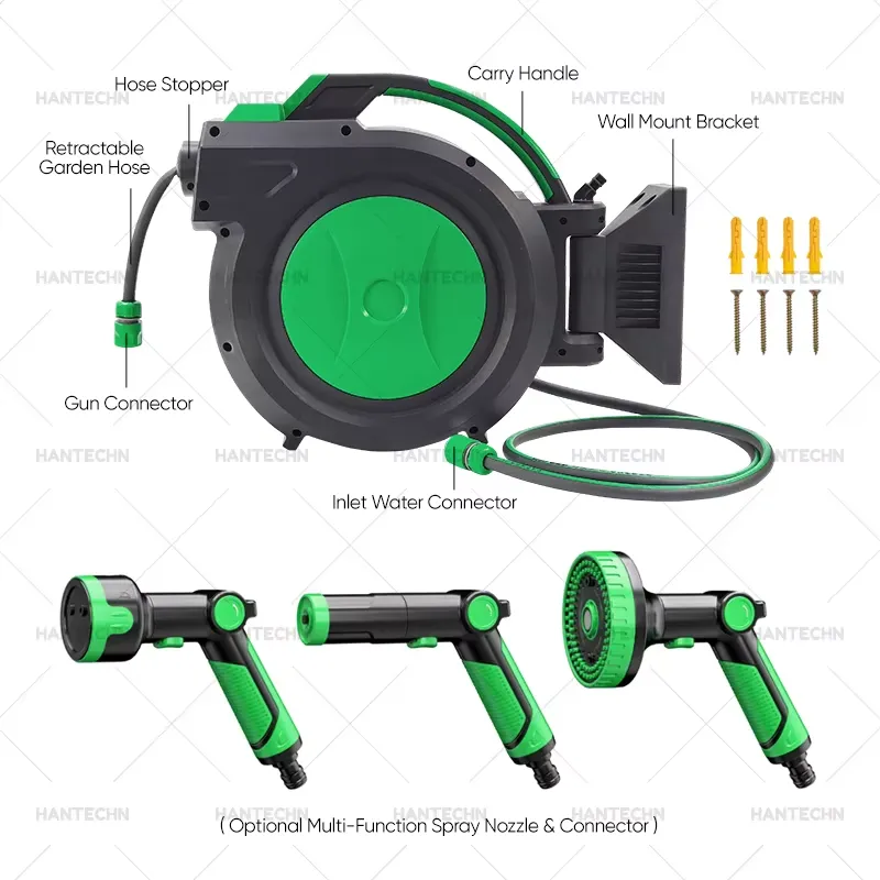 Hantechn製 自動巻き取り式ガーデンホースリール 30 - Garden Hose Reel Automatic Retractable 30M のレビューと価格