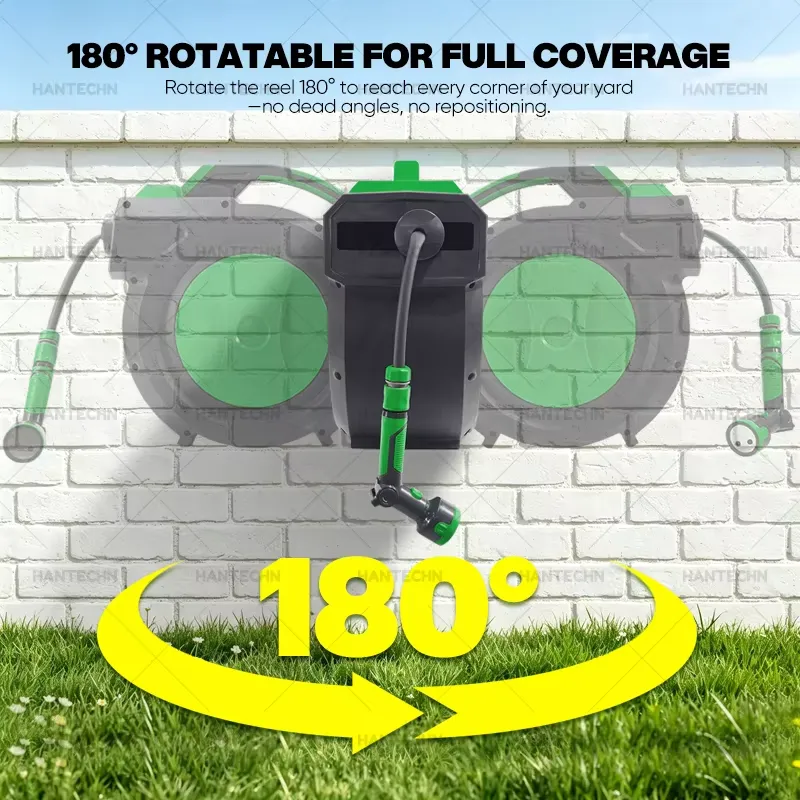 Hantechn製 自動巻き取り式ガーデンホースリール 30 - Garden Hose Reel Automatic Retractable 30M のレビューと価格
