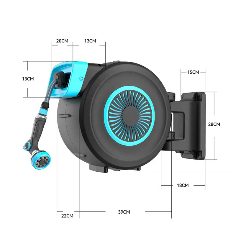 自動巻き取り式ウォーターホーススタンド、ガーデンスプリンクラ - Garden Hose Reel Automatic Retractable 30M のレビューと価格