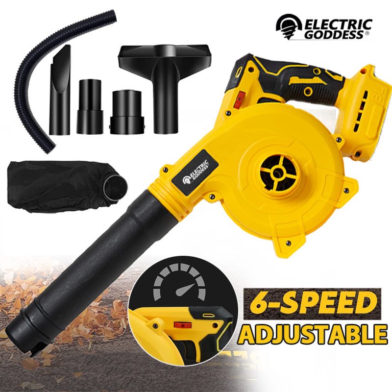 電動女神コードレス2in1電動エアヘアドライヤー調整可能6段 - Cordless Leaf Blower Brushless 20V のレビューと価格
