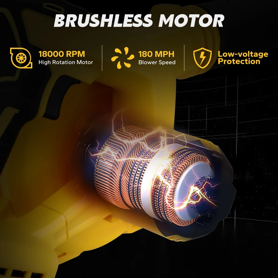 電動女神コードレス2in1電動エアヘアドライヤー調整可能6段 - Cordless Leaf Blower Brushless 20V のレビューと価格
