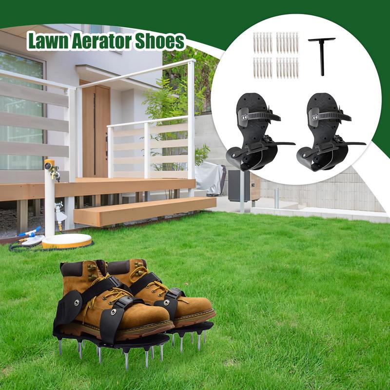 エアレートシューズ芝生エアレーターシューズヘビーデューティス - Lawn Aerator Shoes Spikes Heavy Duty のレビューと価格