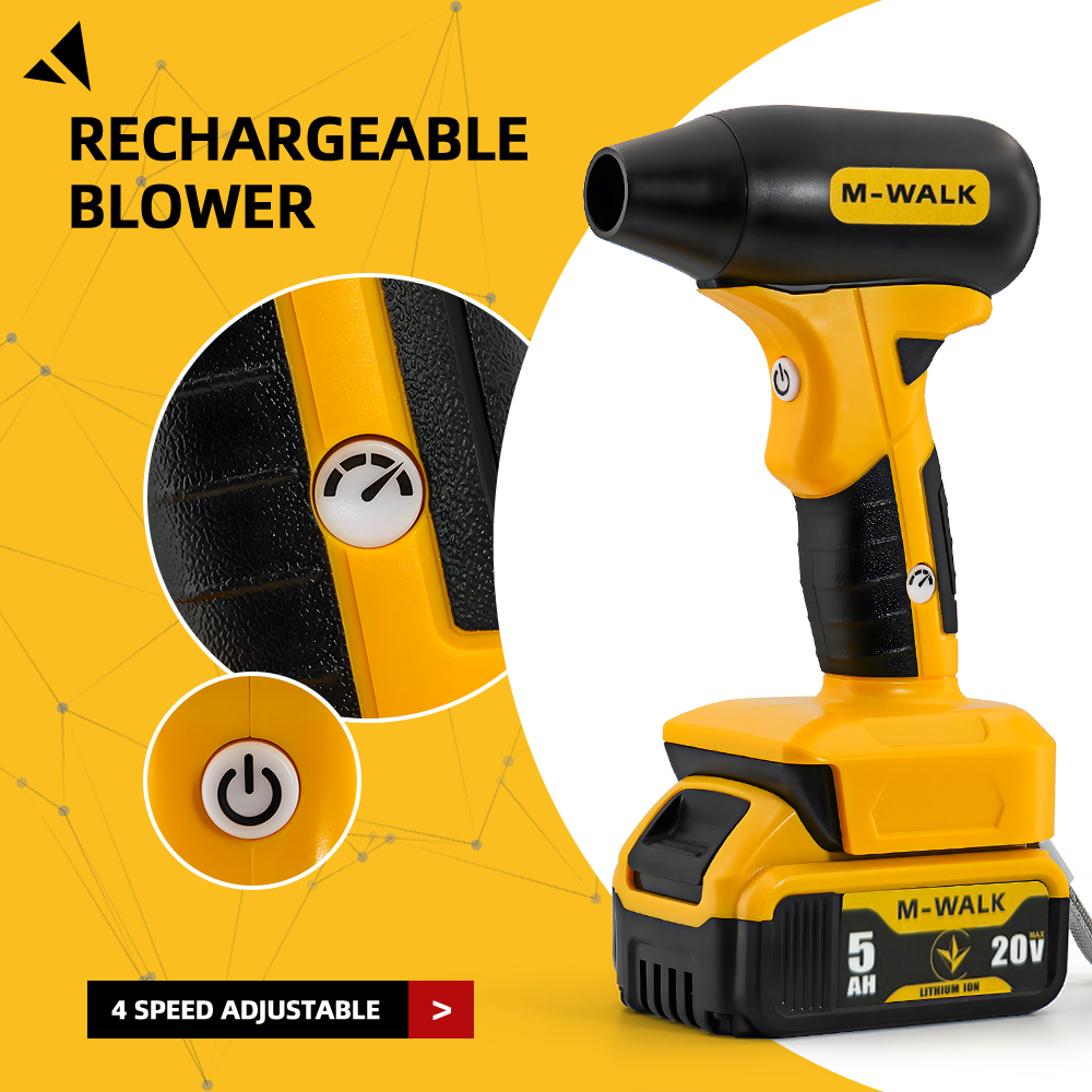 M-WALK 130000RPM ブラシレス電動ターボブロワ - Cordless Leaf Blower Brushless 20V のレビューと価格
