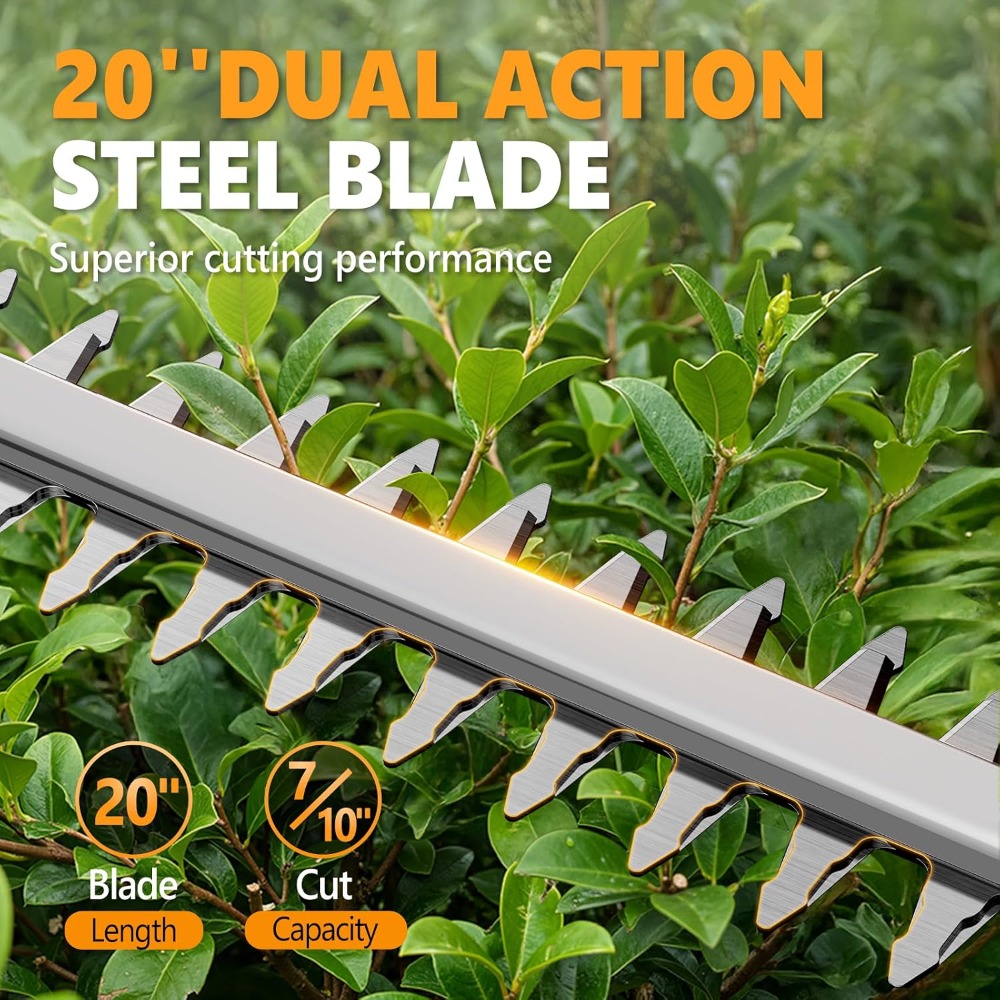 2-in-1コードレスポール＆ハンドヘルドヘッジトリマー、2 - Cordless Hedge Trimmer Pole 2 In 1 のレビューと価格