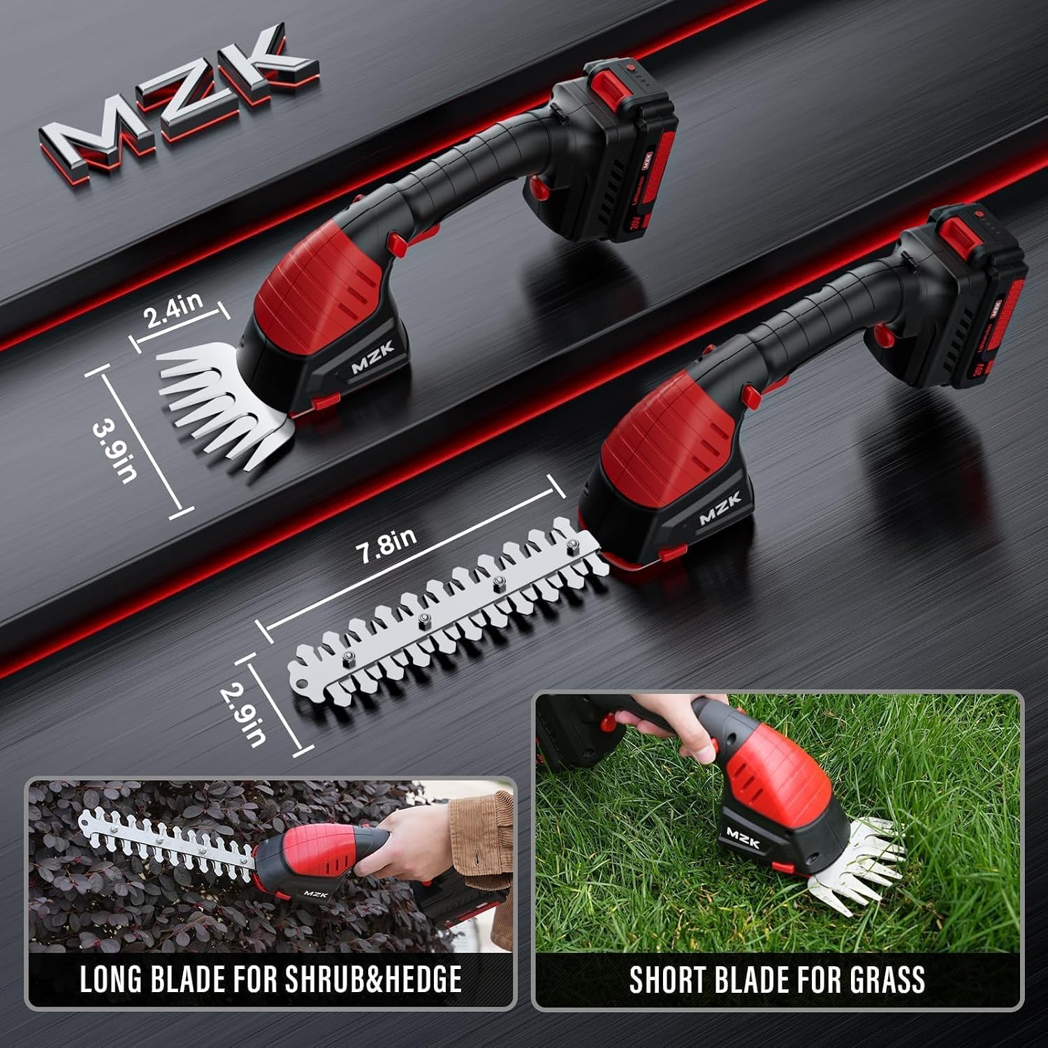 20V 2-in-1 ポール式ヘッジトリマー＆草刈り機、13 - Cordless Hedge Trimmer Pole 2 In 1 のレビューと価格