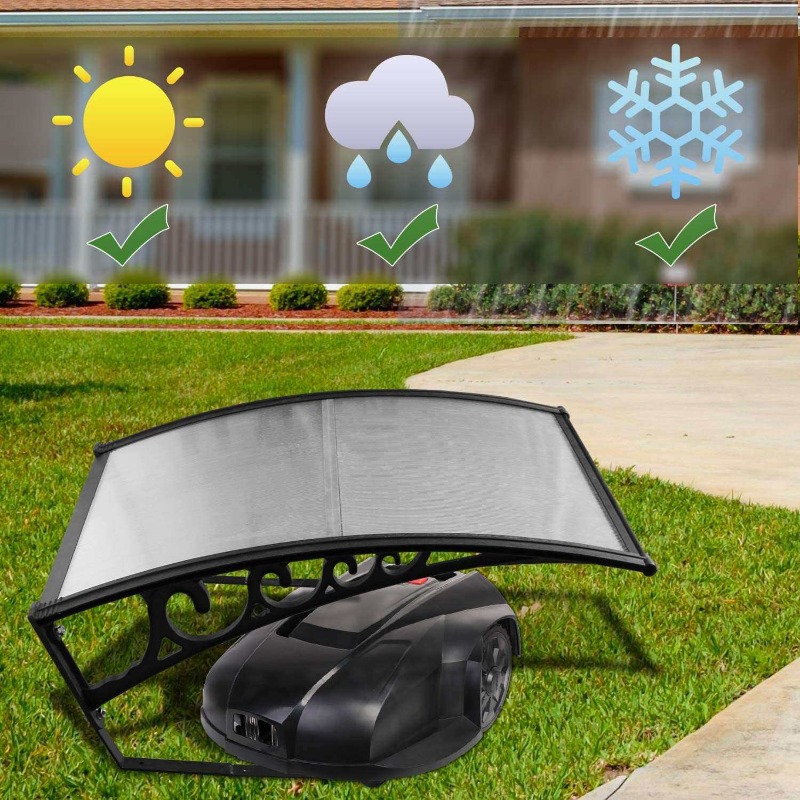 ロボット式芝刈り機用ガレージ、屋外用シェルター、雨や雹、紫外 - Robotic Mower Garage Shelter Canopy のレビューと価格