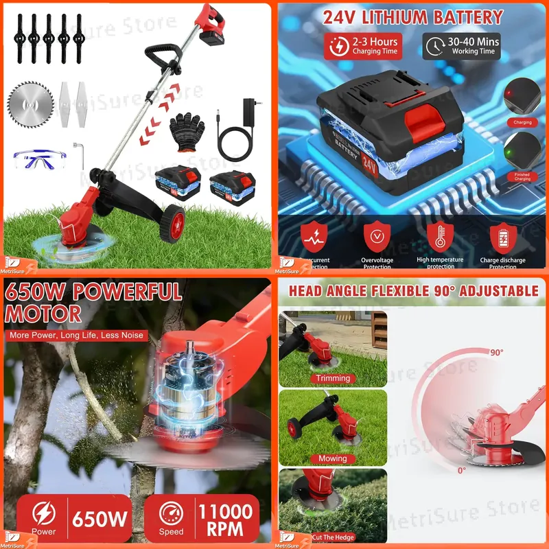 21V コードレス草刈り機 芝刈り機 ウィードエッジャー ブ - Brushless Cordless Grass Trimmer 21V のレビューと価格